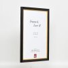 Efekt drevený rám na obrazy profil 85 čierny 59,4x84,1 cm normálne sklo