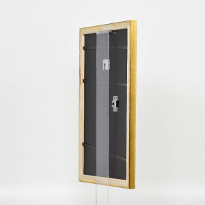 Efekt drevený rám na obraz profil 85 zlatý 14,8x21 cm normálne sklo