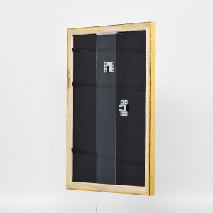 Efekt drevený rám na obraz profil 85 zlatý 14,8x21 cm normálne sklo