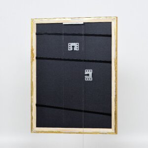 Efekt drevený rám na obraz profil 85 zlatý 14,8x21 cm normálne sklo