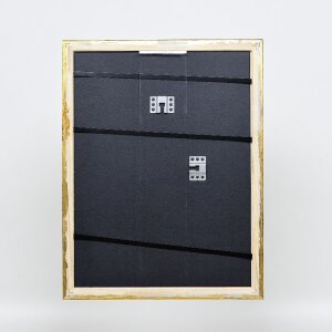 Efekt drevený rám na obraz profil 85 zlatý 14,8x21 cm normálne sklo