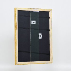 Efekt drevený rám na obraz profil 85 zlatý 14,8x21 cm normálne sklo