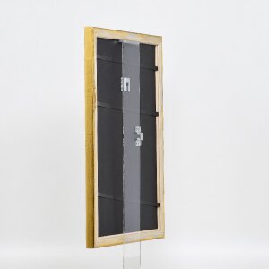 Efekt drevený rám na obraz profil 85 zlatý 14,8x21 cm normálne sklo