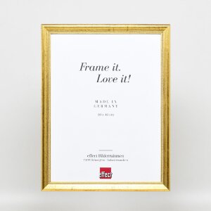 Efekt drevený rám na obraz profil 85 zlatý 14,8x21 cm normálne sklo