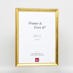 Efekt drevený rám na obraz profil 85 zlatý 14,8x21 cm normálne sklo