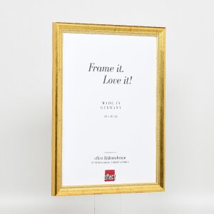 Efekt drevený rám na obraz profil 85 zlatý 14,8x21 cm normálne sklo