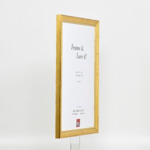 Efekt drevený rám na obraz profil 85 zlatý 14,8x21 cm normálne sklo