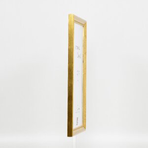 Efekt drevený rám na obraz profil 85 zlatý 14,8x21 cm normálne sklo