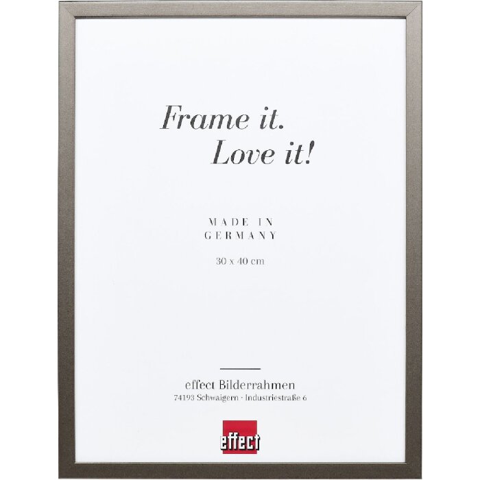 Effect Drevený rám Profil Top S platin 13x13 cm s normálnym sklom