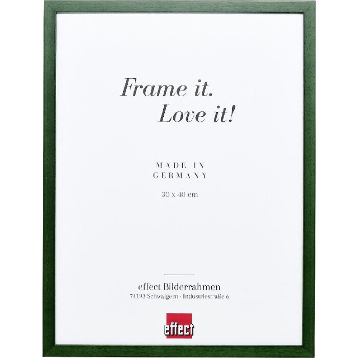 Effect Holzrahmen Profil Top S – tannengrün, drevený fotorámik 21x28 cm s normálnym sklom