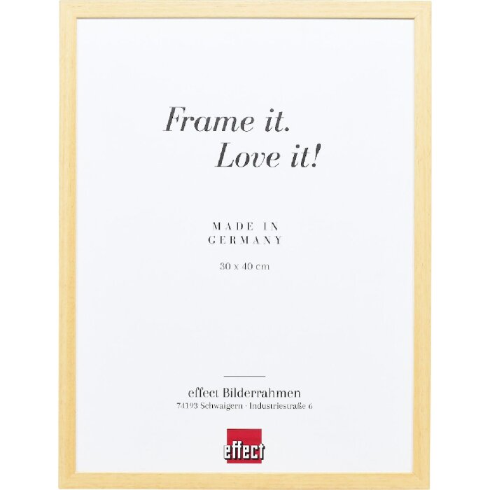 Effect Holzrahmen Profil Top S natur 25x60 cm – masívny drevený rám s normálnym sklom