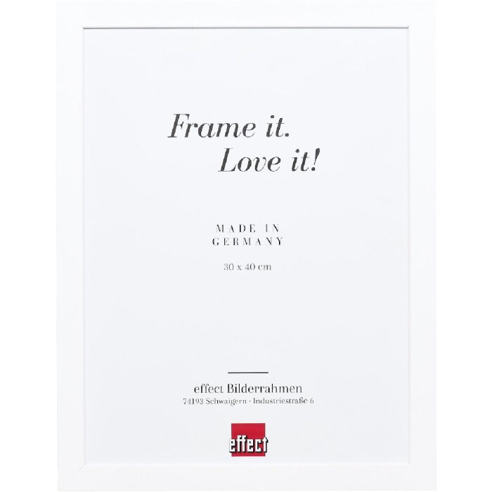 Effect drevený rám s profilom Top Pro biely 9x13 cm s kľúčovým skлом