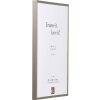 Effect Bilderrahmen A1 Brandschutzrahmen grau gebürstet 45x60 cm mit Klarglas