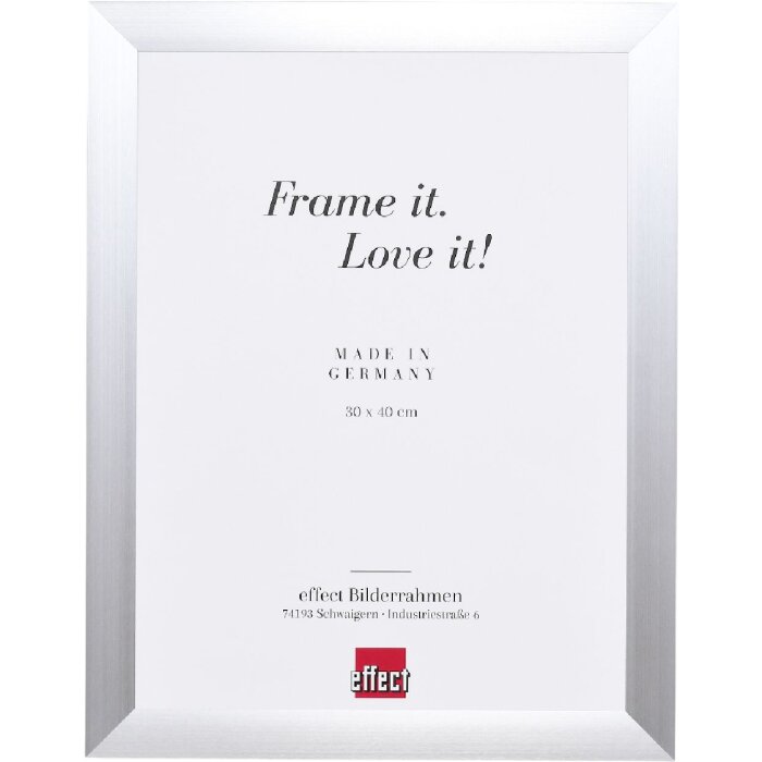 Effect A1 Brandschutzrahmen Profil S3 silber 30x40 cm Normalglas