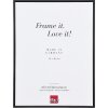 Effect Brandschutzrahmen B1 Aluminium schwarz 18x24 cm mit Klarglas