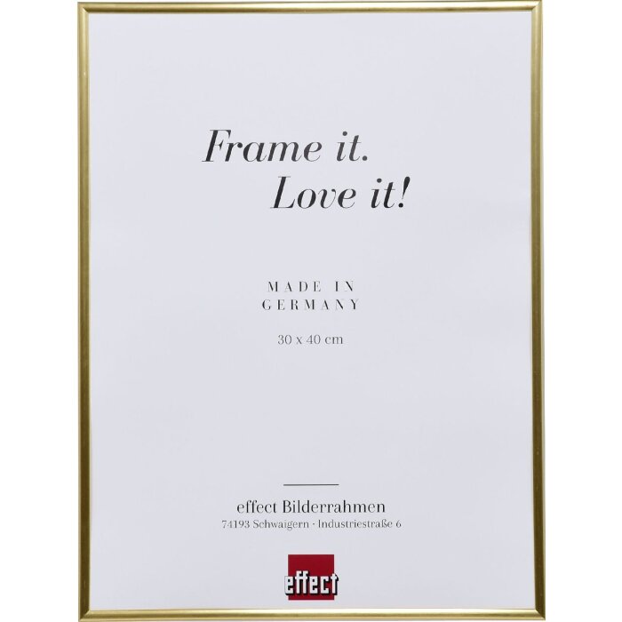 Efektný plastový rám Art gold 21x28 cm antireflexné sklo