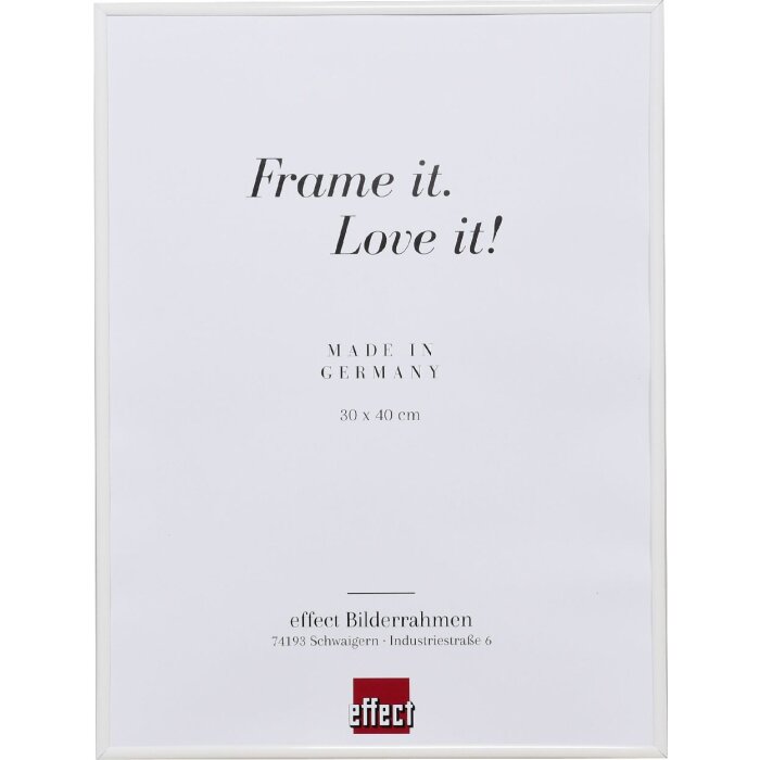 Efektný plastový rám Art white 30x30 cm antireflexné sklo
