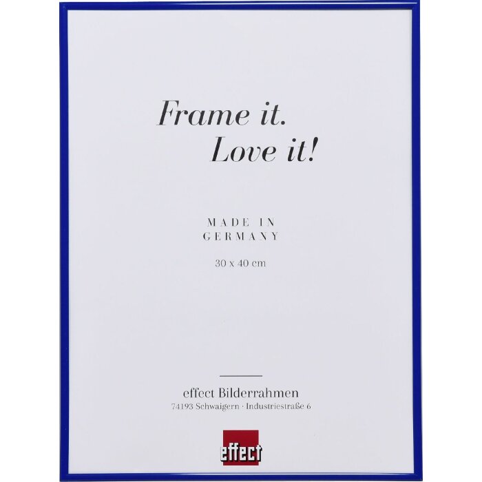 Efektný plastový rám Art blue 29,7x42 cm antireflexné sklo