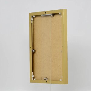 Efektný hliníkový rám obrazu Quadro 25x35 cm zlaté antireflexné sklo MDF zadný panel
