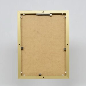 Efektný hliníkový rám obrazu Quadro 25x35 cm zlaté antireflexné sklo MDF zadný panel