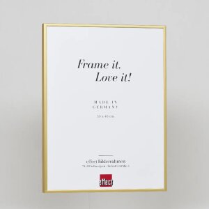 Efektný hliníkový rám obrazu Quadro 25x35 cm zlaté antireflexné sklo MDF zadný panel