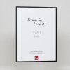 Efektný hliníkový rám na obrazy Quadro 25x35 cm s čiernym antireflexným sklom