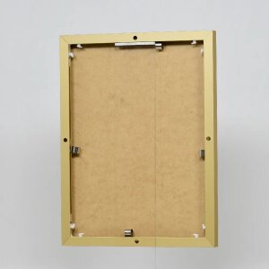 Efektný hliníkový rám na obrazy Quadro 60x60 cm zlaté antireflexné sklo