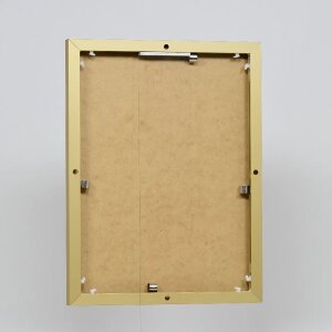 Efektný hliníkový rám na obrazy Quadro 60x60 cm zlaté antireflexné sklo