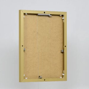 Efektný hliníkový rám na obrazy Quadro 60x60 cm zlaté antireflexné sklo