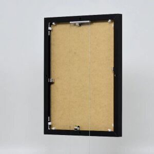 Efektný hliníkový rám na obrazy Quadro 60x60 cm s čiernym antireflexným sklom