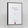 Efektný hliníkový rám na obrazy Quadro 60x60 cm s čiernym antireflexným sklom