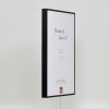 Efektný hliníkový rám na obrazy Quadro 60x60 cm s čiernym antireflexným sklom