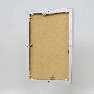 Efektný hliníkový rám na obrazy Quadro 60x60 cm strieborný s vysokým leskom a antireflexným sklom