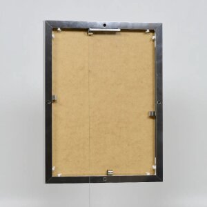 Efektný hliníkový rám na obrazy Quadro 60x60 cm strieborný s vysokým leskom a antireflexným sklom