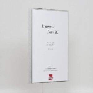 Efektný hliníkový rám na obrazy Quadro 60x60 cm strieborný s vysokým leskom a antireflexným sklom