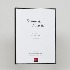 Efektný hliníkový rám na obrazy Quadro 60x60 cm antická strieborná antireflexné sklo