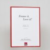 Efektný hliníkový rám na obrazy Quadro 59,4x84,1 cm červené antireflexné sklo