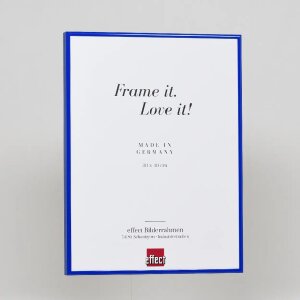 Efektný hliníkový rám na obrazy Quadro 59,4x84,1 cm modré antireflexné sklo