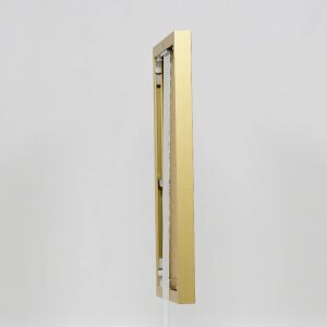 Efektný hliníkový rám obrazu Quadro 62x93 cm zlaté antireflexné sklo MDF zadný panel