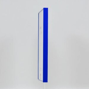 Efektný hliníkový rám na obrazy Quadro 61x91 5 cm modré antireflexné sklo