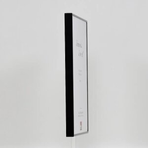 Efektný hliníkový rám na obrazy Quadro 61x91 5 cm čierny vysoko lesklý antireflexný