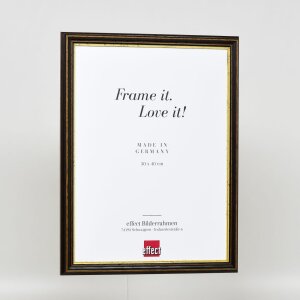 Efekt drevený rám profil 21 orech hnedý 62x93 cm antireflexné sklo