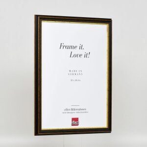 Efekt drevený rám profil 21 orech hnedý 62x93 cm antireflexné sklo