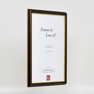 Efekt drevený rám profil 21 orech hnedý 62x93 cm antireflexné sklo