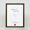 Efekt drevený rám profil 21 orech hnedý 62x93 cm antireflexné sklo