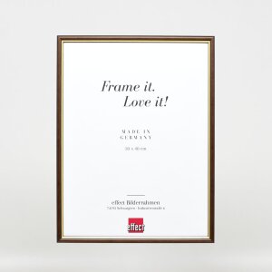 Efekt drevený rám profil 23 orech hnedý 25x35 cm antireflexné sklo