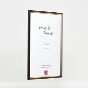 Efekt drevený rám profil 23 orech hnedý 25x35 cm antireflexné sklo