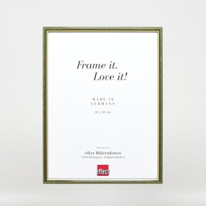 Efektný drevený rám profil 23 zelený 25x50 cm antireflexné sklo