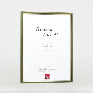 Efektný drevený rám profil 23 zelený 25x50 cm antireflexné sklo