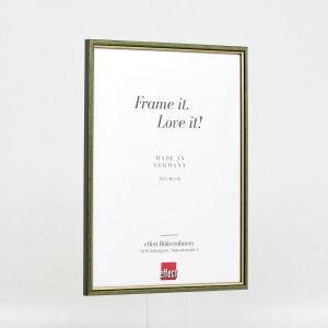 Efektný drevený rám profil 23 zelený 25x50 cm antireflexné sklo